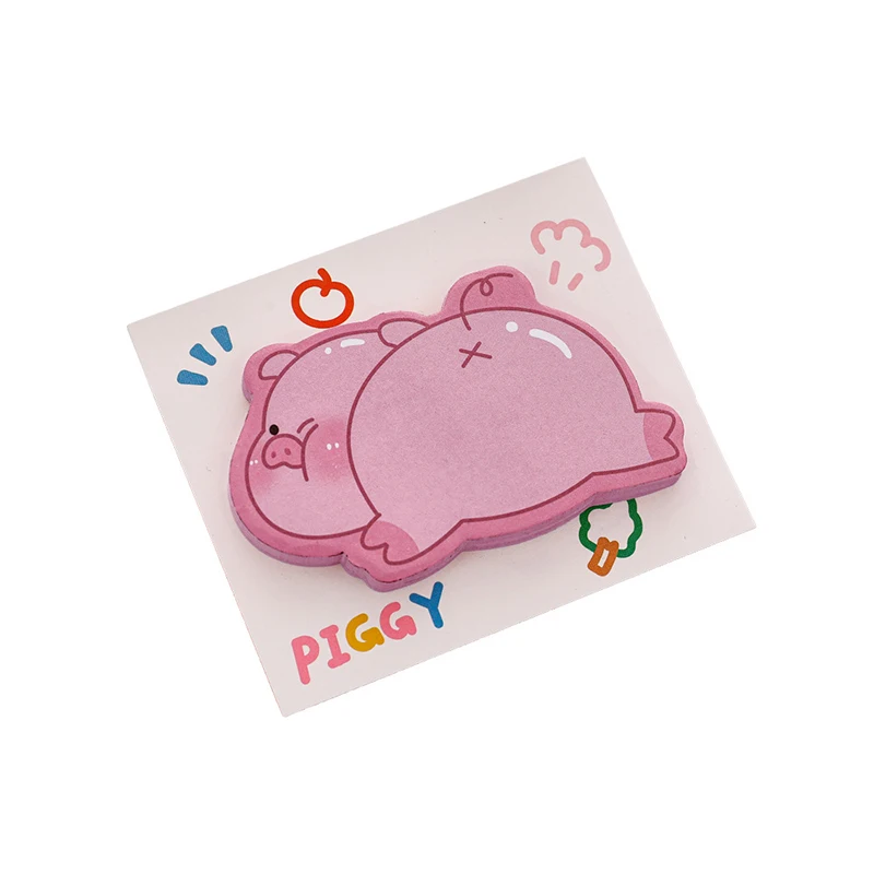 Chinese Style Writable Sticky Notes Office Accessories Color Index Posted Cute Cartoon Animal Sticky Notes Stationery Label