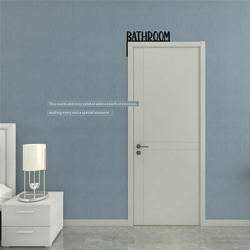 【Popular】Topper de puerta bonito, señal sobre la puerta, decoraciones de esquina de marco de puerta de madera, adornos de marco de puerta con letras o patrón negros