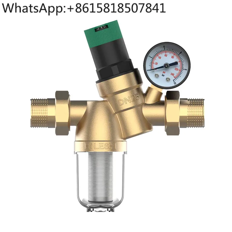 صمام تخفيض الضغط الثابت لخط الأنابيب ppr20/25 منظم الضغط المنزلي لتنقية المياه 4 نقاط 6 نقاط