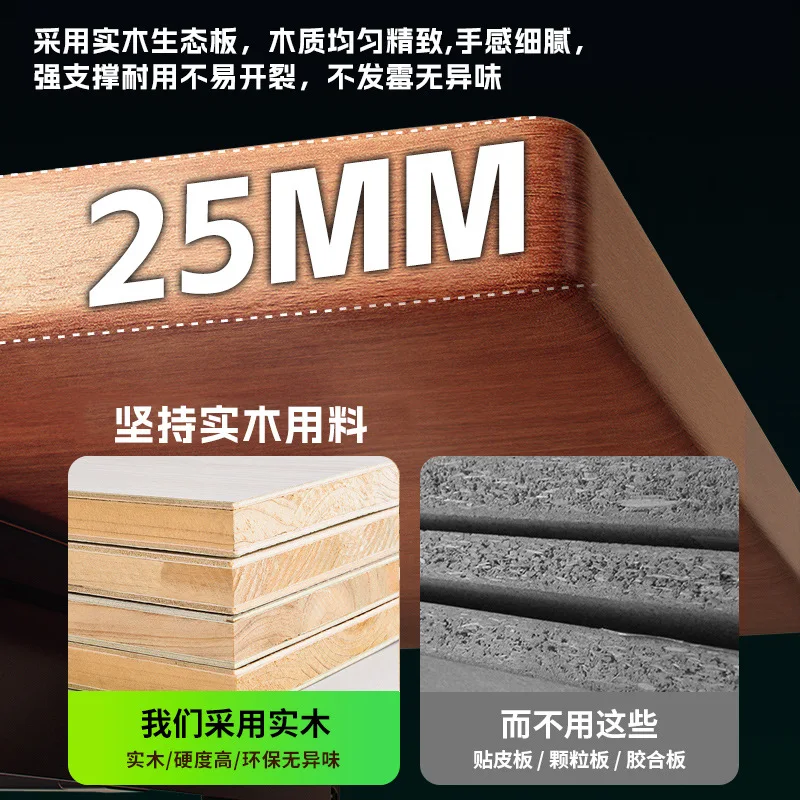 مكتب كمبيوتر زاوية من الخشب الصلب لغرفة النوم ورف كتب مكتبي منزلي متكامل للرياضات الإلكترونية المزدوجة #2