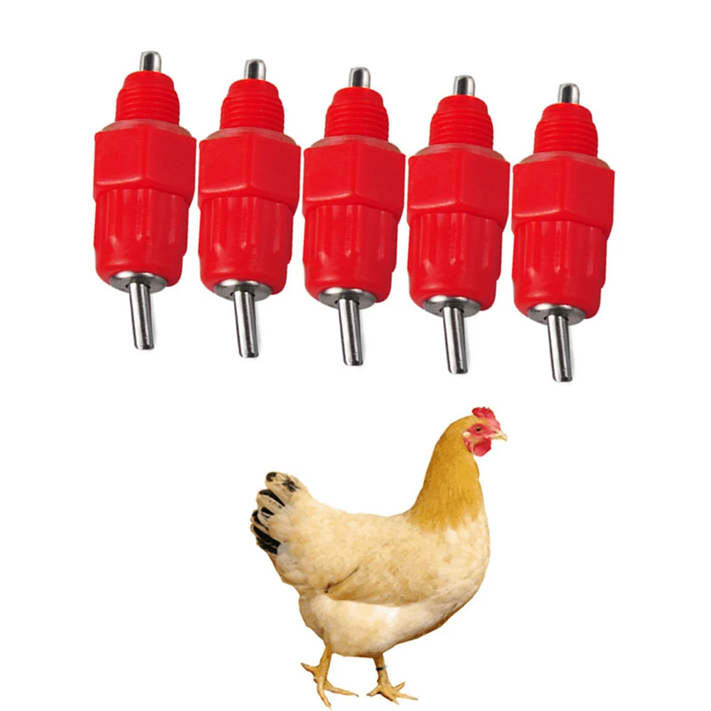 

50 Pcs Chicken Drinking Nipples Automatic Water Feeder Poultry Drinker Duck Supply Tool Easy Install