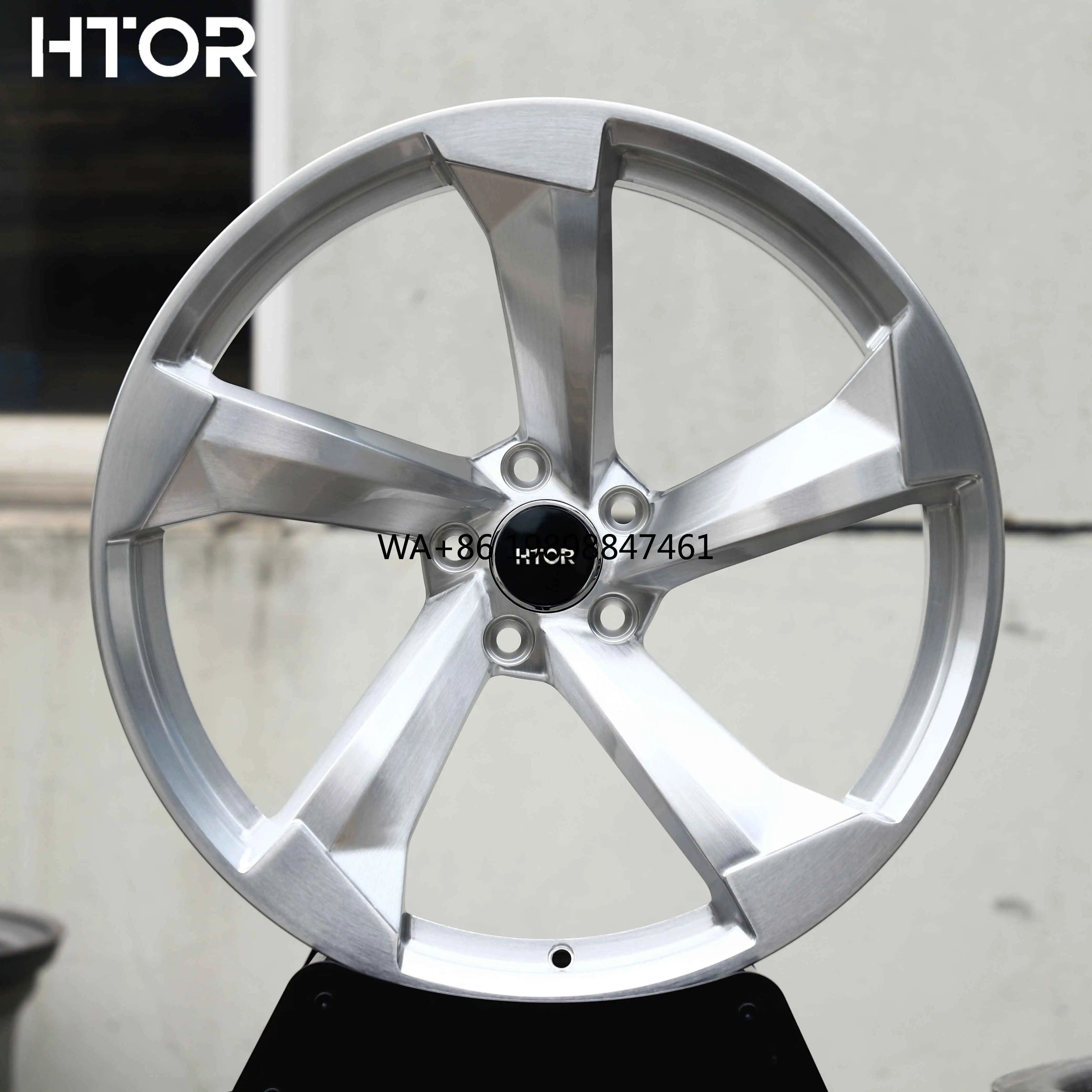 

HTOR 19x8.5 20x9 21x10 22x10.5 5x112 5x114.3 5 Spoke Forged Rims Brushed Silver for RS3 RS4 RS5 RS6 RS7 Ghibli Levante SQ5
