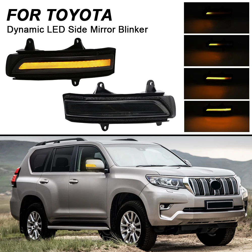 

Dynamic Turn Signal Lamp For Toyota Land Cruiser Prado TRJ150 GRJ150 KDJ150 LJ150 200 VDJ200 GRJ200 URJ202 LED Side Mirror Light