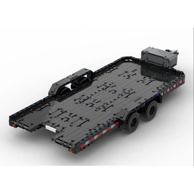 MOC-238729 Classic City Cargo Trailer Building Block Model, 1030 Parts, Boys' and Children's Birthday and Christmas Gift Toy