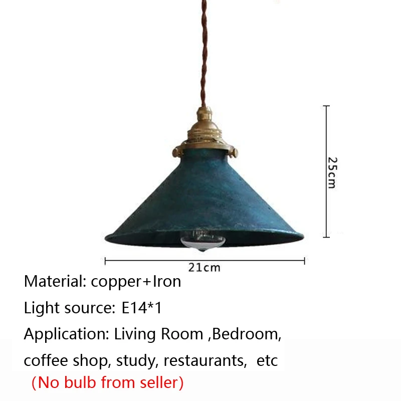 American Countryside Retro Industrial Pendant Lamp Iron Rust Loft Restaurant Kitchen Chandelier Coffee Shop Bar Decor Droplight