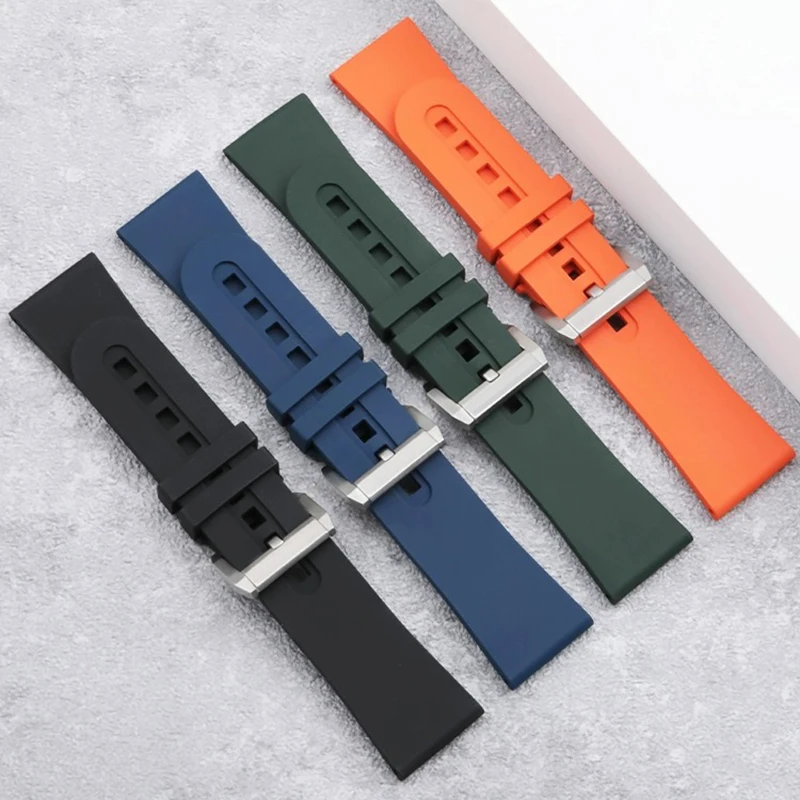 Correa de reloj de goma para Blancpain CIFTY FATHOMS 5000/5200/5015 23MM