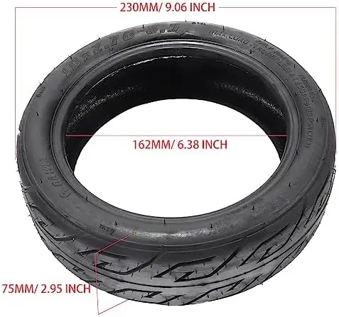 

Бескамерная шина 10x2.70-6.5 для 10-дюймового самоката – Прочная замена колеса для электросамоката 70/65-6.5