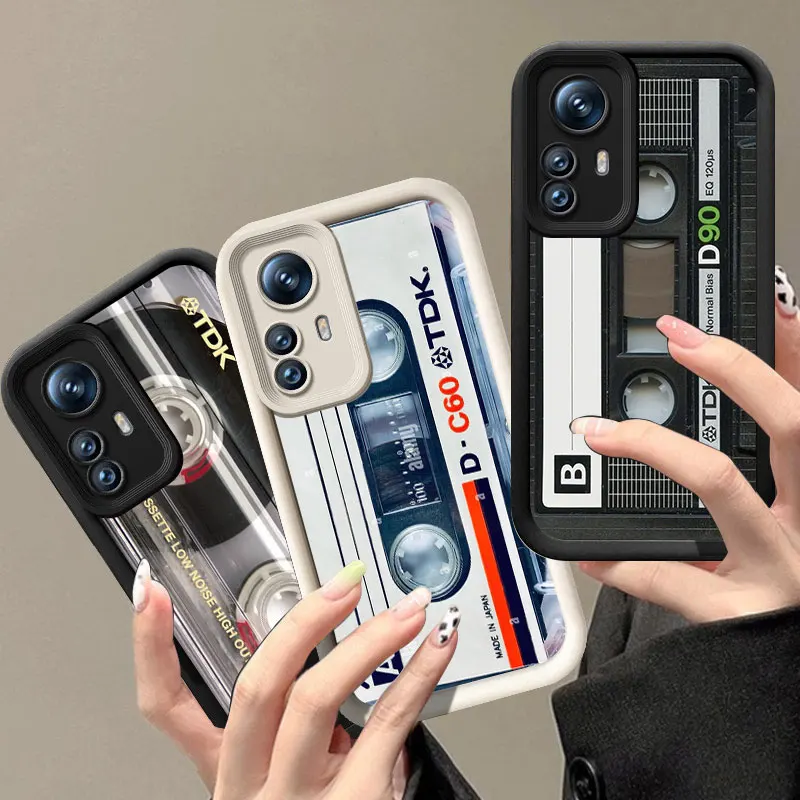 Retro Cassette Tape Phone Case For Xiaomi 11i 11 Lite 12 14T Redmi Note 10 11 11T 12 13 Pro 5G Plus 11S 12S