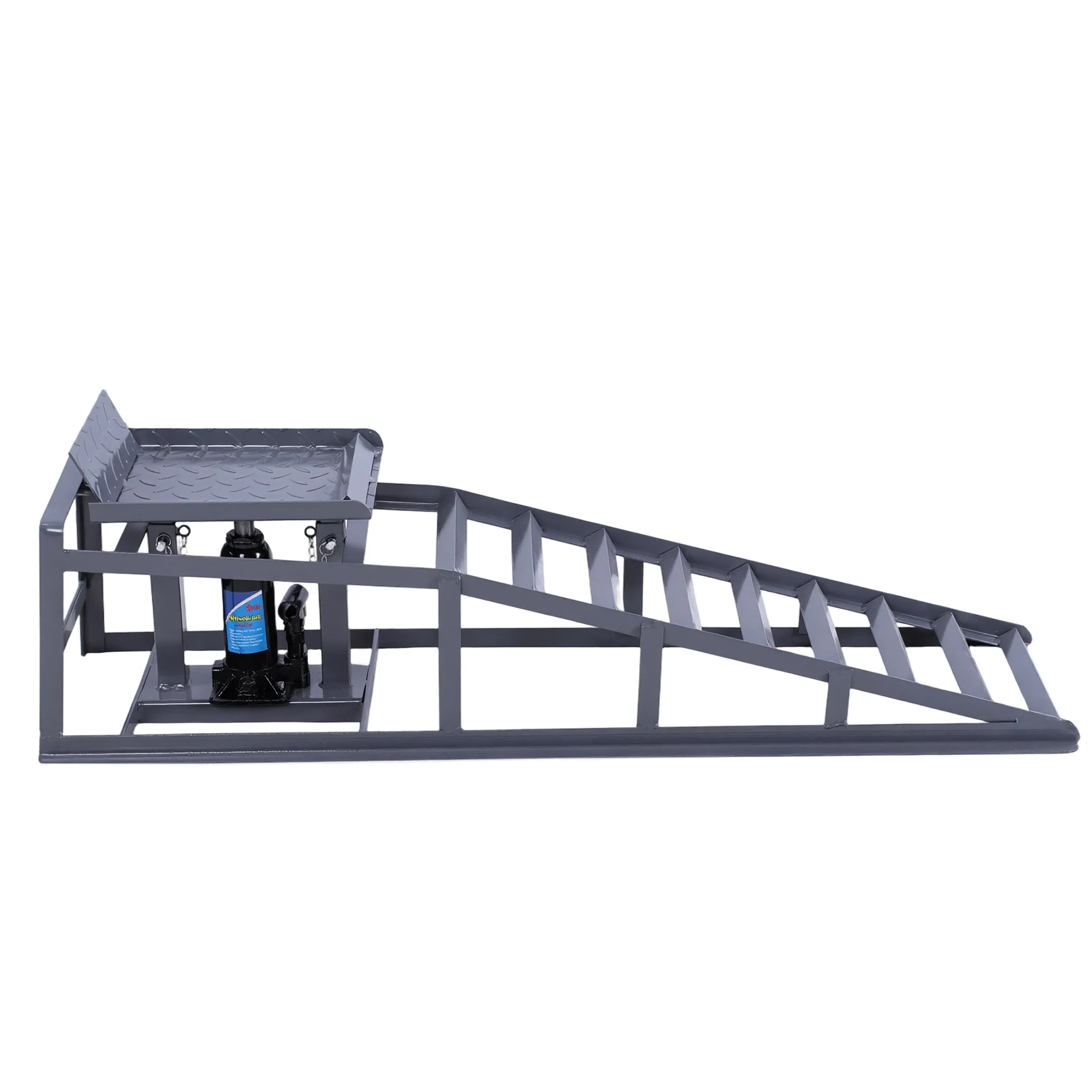 

2 PCS Automotive Truck Service Ramp 5T/11000LBS Capacity Hydraulic Low Profile Car Ramps for Home Garage Maintenance Oil Changes
