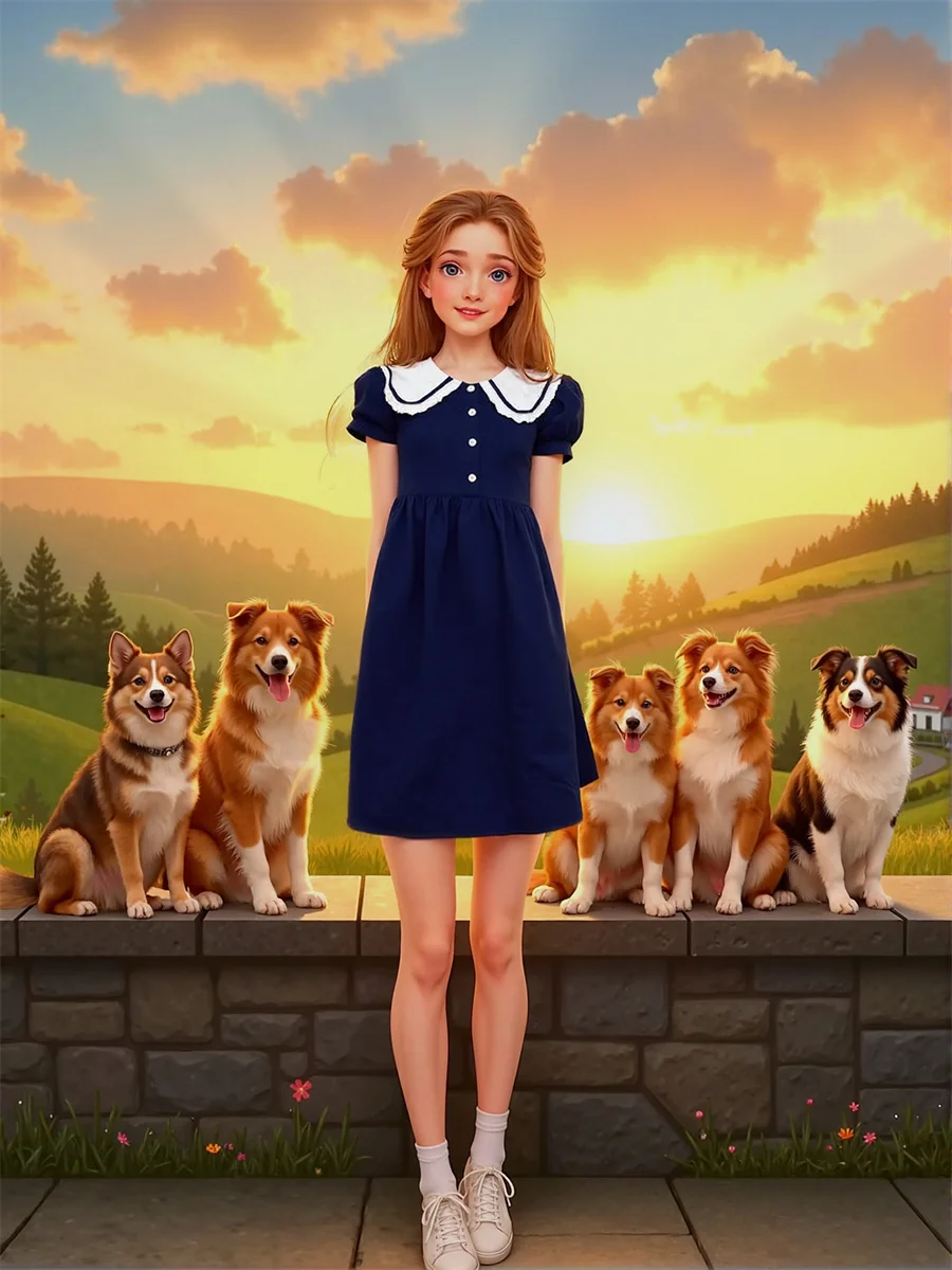 Women'S Dress Summer Clothes Sky Blue Sweet Side-Slit High-Slit Splited Splitting Cut-Out Cutout Hollow-Out Holes See-Through