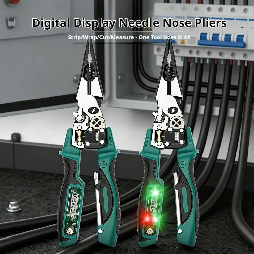 Multifunctional Heavy Duty Alloy Steel Wire Cutter Set Diagonal & Needle Nose Pliers for Electrician Hardware Tools