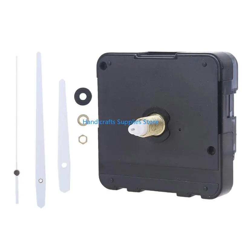 R1WA DIY Wall Clock Movement Mechanism Repair Parts Replacement Silent Movement Hands 18mm Long Shaft