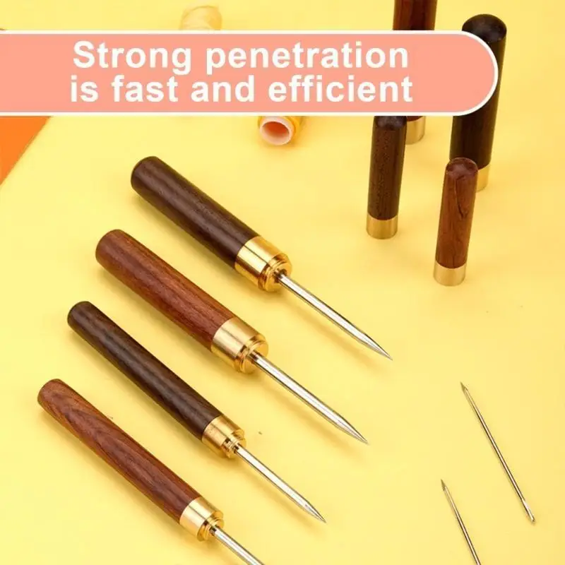 

G6KF Leather Punching Awl with Protective Lid Leather Stitching Awl Tool Leather Hole Punching Awl For Leather Stitching