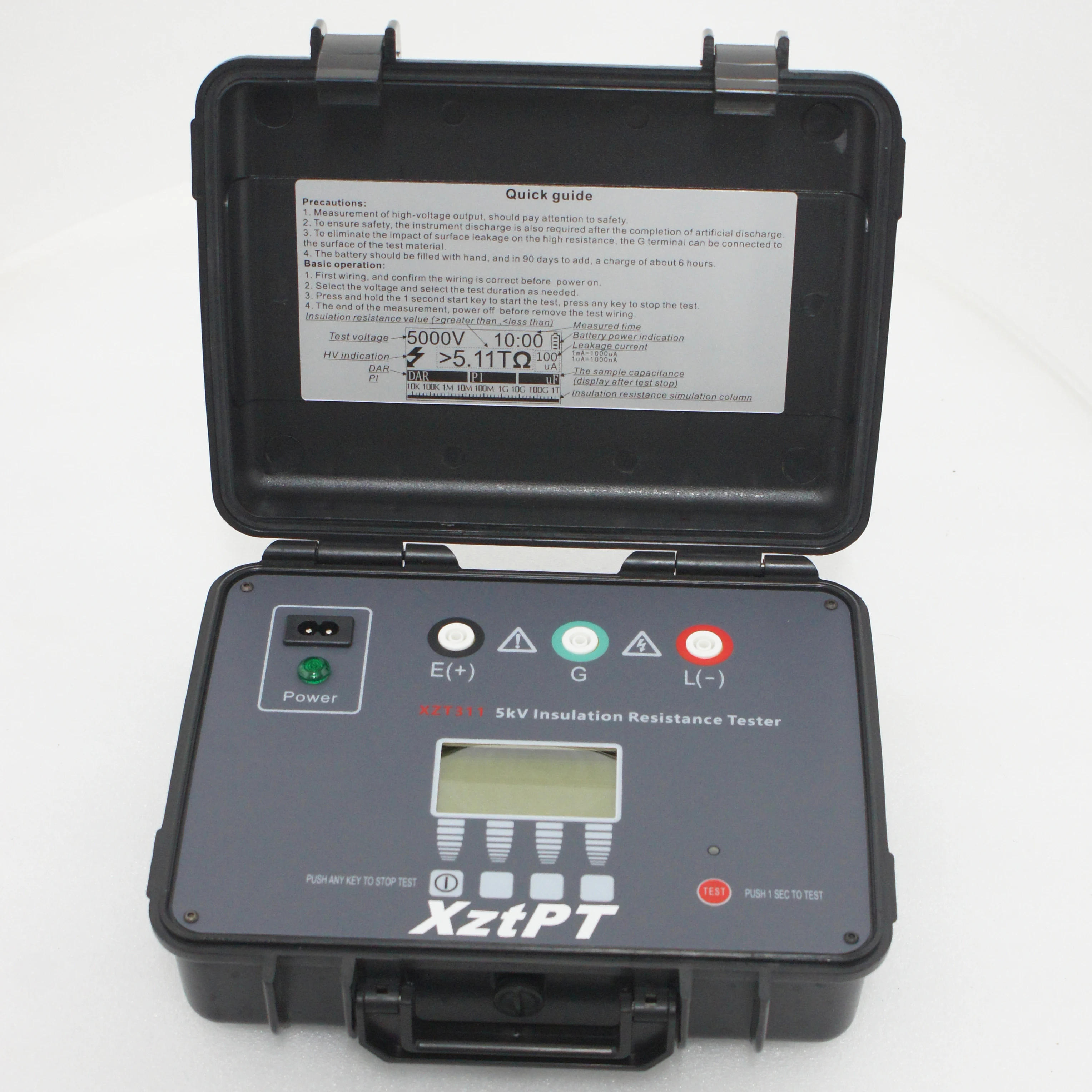 NEW XZT311 500V 1000V 2500V 5000V 5kV Digital Insulation Resistance Tester Price