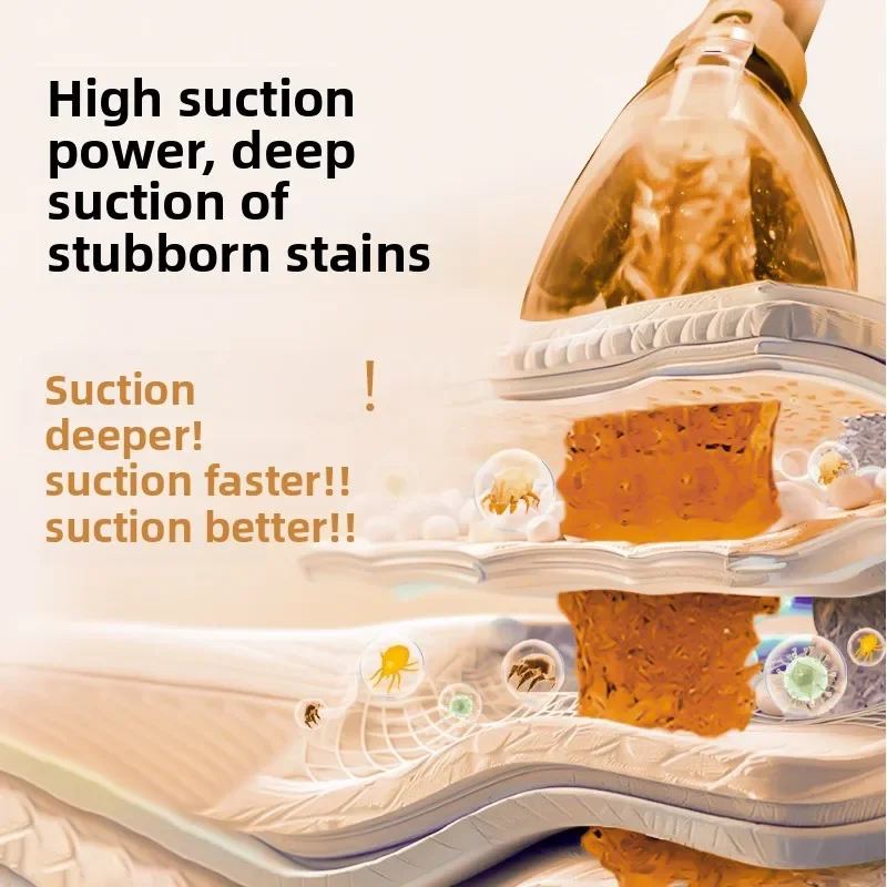 Fabric sofa cleaning machine household free cleaning carpet curtain mattress spray suction integrated cleaning machine