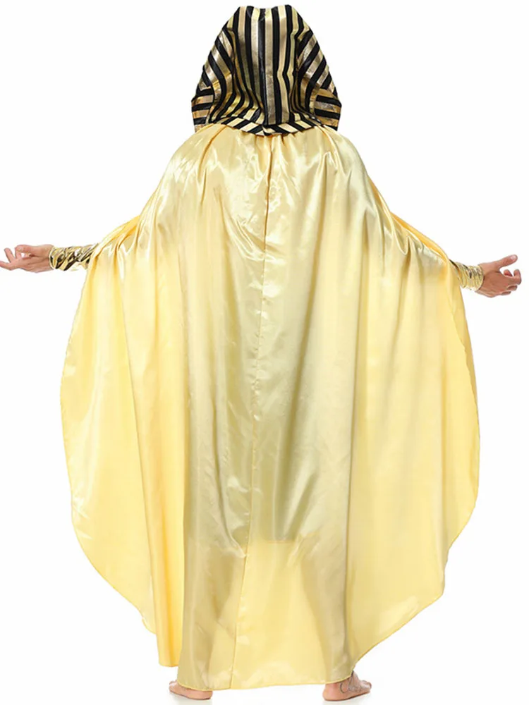 loween King Long Robe Mythical All-seeing Eye Performance Costume Bar Nightclub Outfit Polyester 2023 Autumn Faion