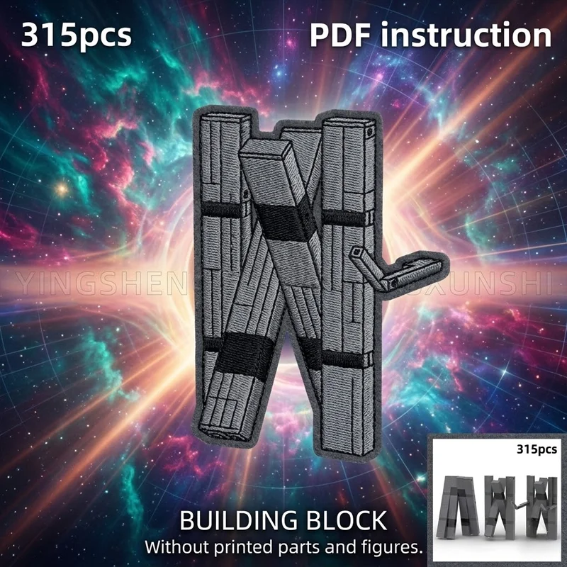 Figura de Mecha Articulada 3 en 1, MOC, Robot Espacial Geométrico de Ciencia Ficción, Bloques de Construcción, Modelo de Exhibición, Decoración de Escritorio para Adultos, Juguete