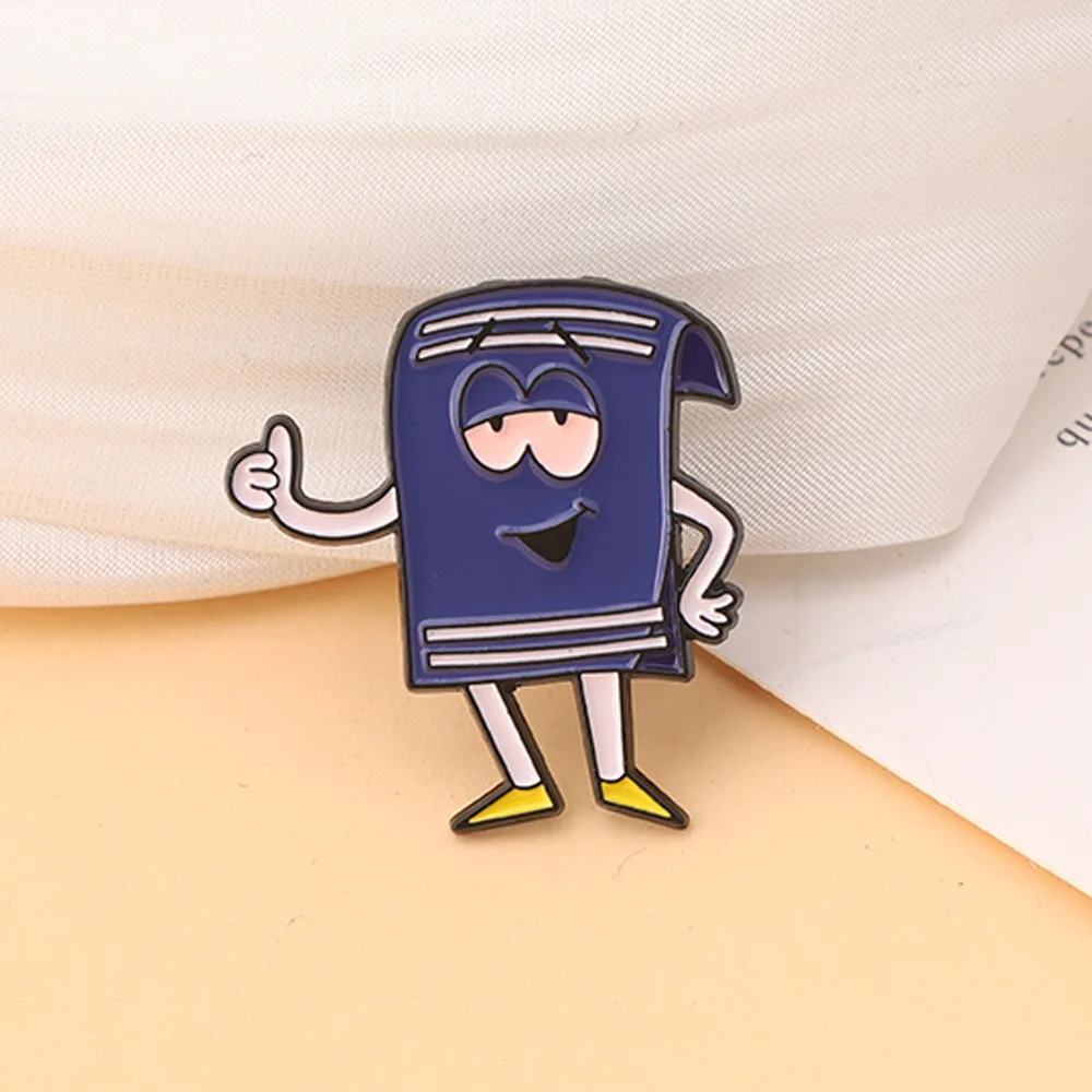 Comedy Cartoon Anime Enamel Pins Custom Fantastic Towel Brooches Lapel Badges Funny Jewelry Gift for Friends image 2