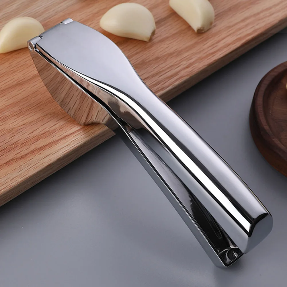 

Garlic Press Manually Mashed Garlic Crusher Machine Handheld Ergonomic Grip Anti-Rust Cooking Ginger Crusher Kitchen Tools