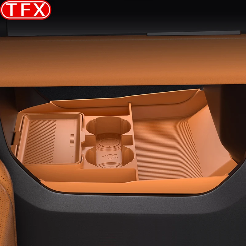 

For Jetour G700 2025 2026 Car Styling Center Console Storage Box Double-layer Storage Compartment Silicone Pad Auto Accessories
