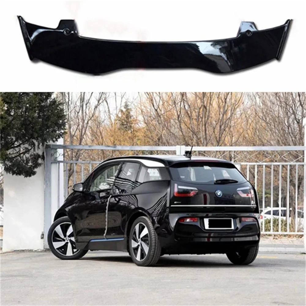 Use For BMW I3 2013-2020 Spoiler ABS Plastic Carbon Fiber Look Hatchback Roof Rear Wing Body Kit Accessories