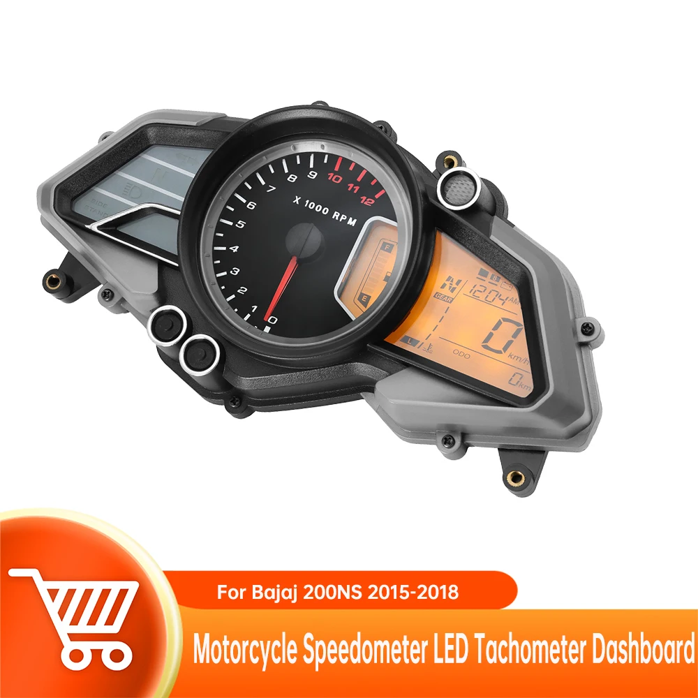 Motorcycle Speedometer Dashboard for BAJAJ PULSAR 135 150 160 180 220NS 2015-2018 Tachometer Odometer LCD Instrument