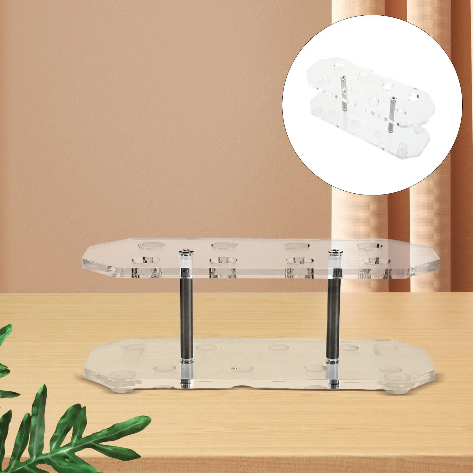 

1pcs Desktop Dart Rack Acrylic Display Stand With 16 Slots Portable Dart Storage Organizer For Room Office Indoor