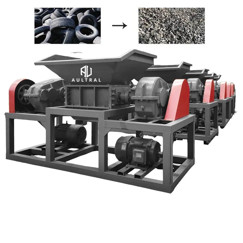 Factory Waste Shredder Machine Double Shaft Scrap Metal Shredder Industrial  Plastic Shredder Machine