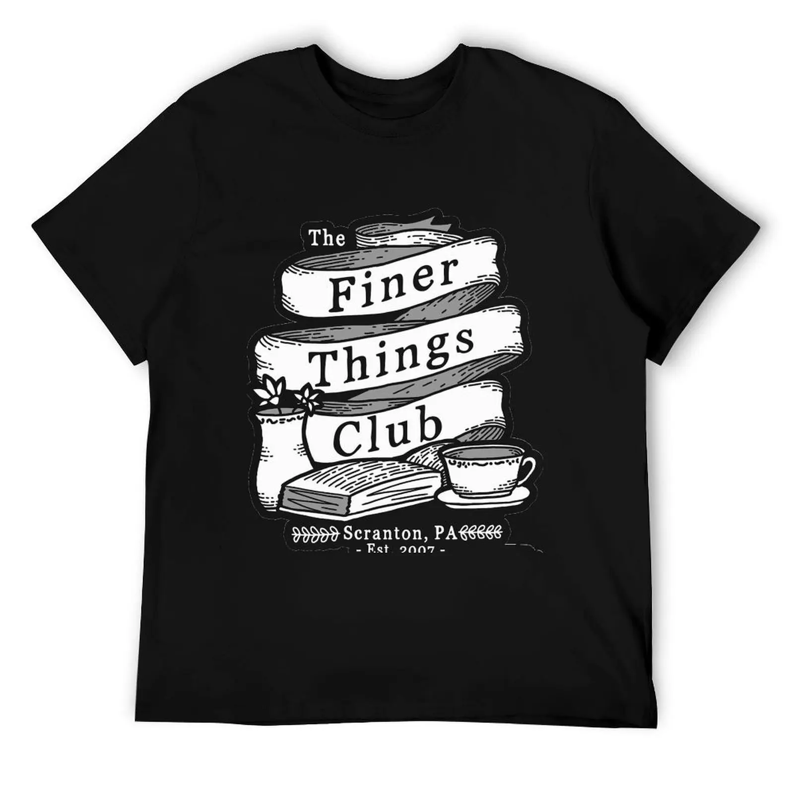 

Finer Things Club T-Shirt t shirts for man pack white t shirt men 100% cotton luxury brand T-Shirt