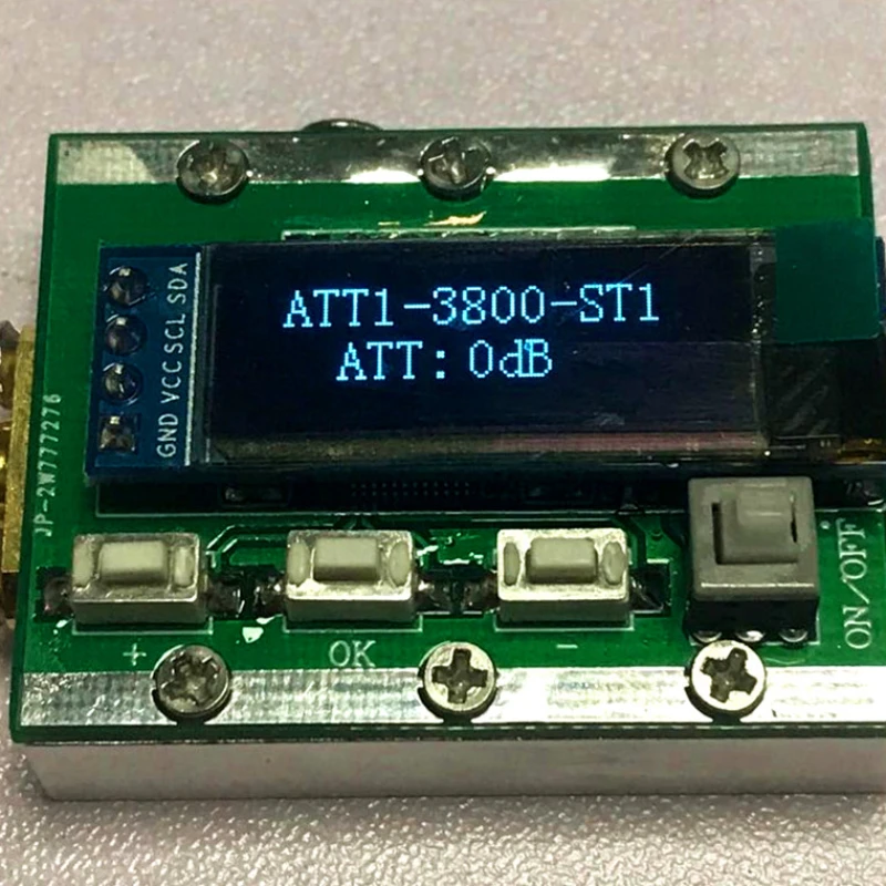 Programmable attenuator 0-31dB adjustable 1dB step/back 1-3800MHz CNC shell PC controllable