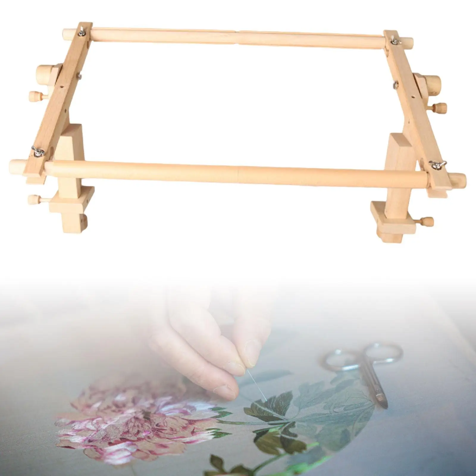Cross Stitch Frame Rotating Easy to Use Needlework Stand Holder DIY Quilting