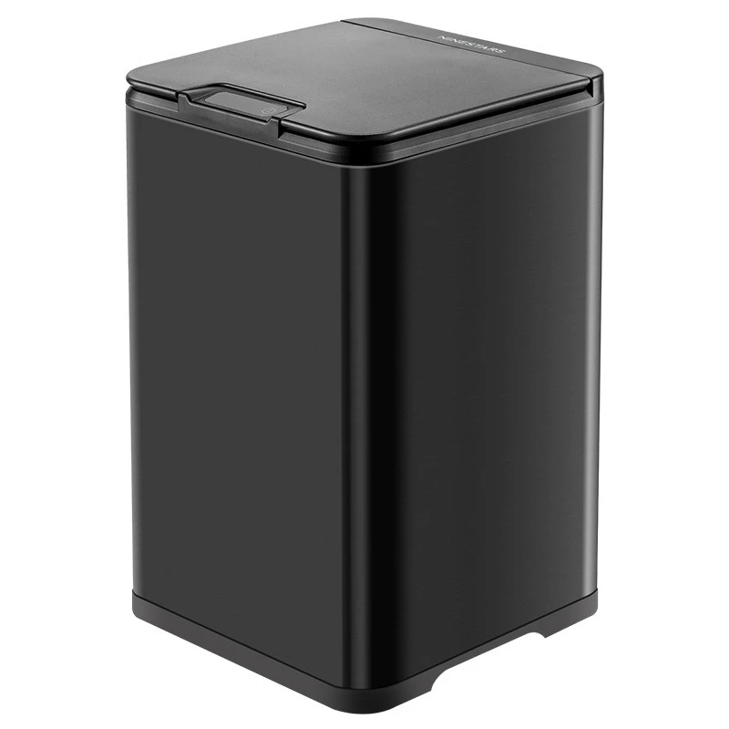 Intelligent induction stainless steel trash can living room kitchen bathroom waterproof storage bucket