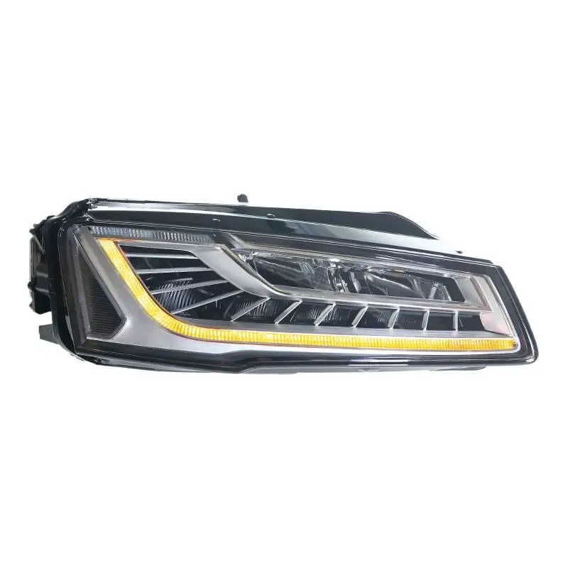 For Audi A8 Headlight Assembly 2011-2017 Models Modified With High-End LED Matrix Daytime Running Lights Sequential Turn Signal