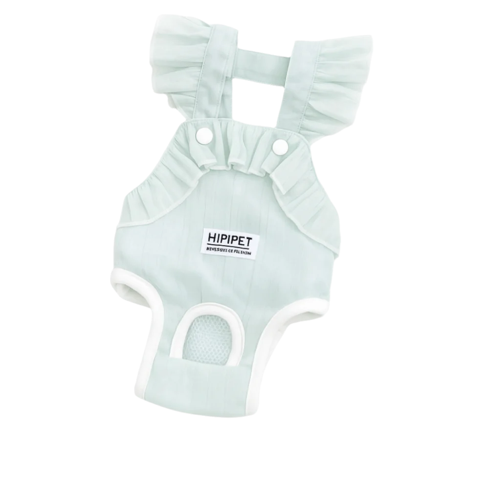 

Pet Accessories Thin Dog Physiology Pants Breathable Integrated Pet Dog Diapers Solid Color Adjustable Pet Jumpsuit Outdoors