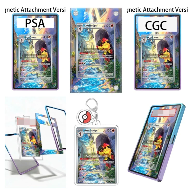 Étui de protection en acrylique recyclable pour porte-clés, présentoir d'art pour fans d'anime Pokémon Paldea Evolved Armarouge, cadeau pour collectionneurs d'art