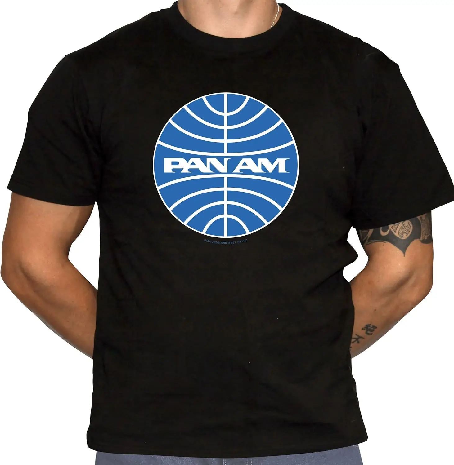 Pan Am T-Shirt - Defunct Airline Logo - Retro Logo - 100% Preshrunk Cotton T-Shirt