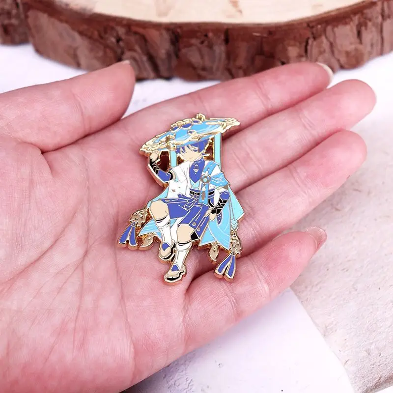 2026Premium Wanderer Hard Enamel Pins Badge Brooch Genshin Game Character Backpack Jacket Hat