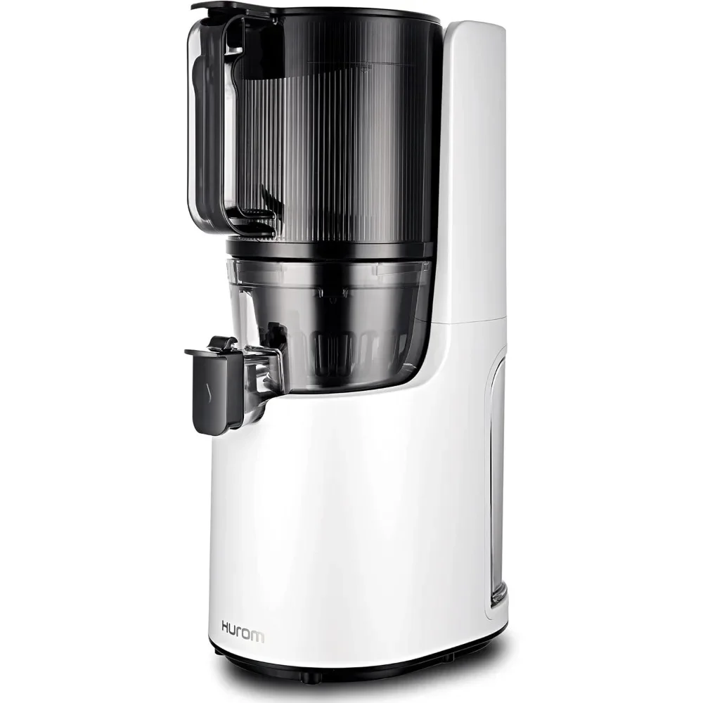 

lectronic Juicer Machine (White) - Self Feeding Slow Juicer w Big Mouth Hopper to Fit Whole Fruits & Veg