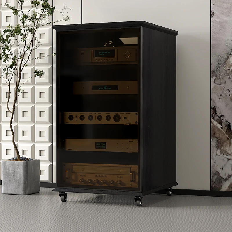 Power amplifier cabinet Professional audio cabinet Cinema power amplifier rack KTV equipment cabinet with U-strip audio-visual c