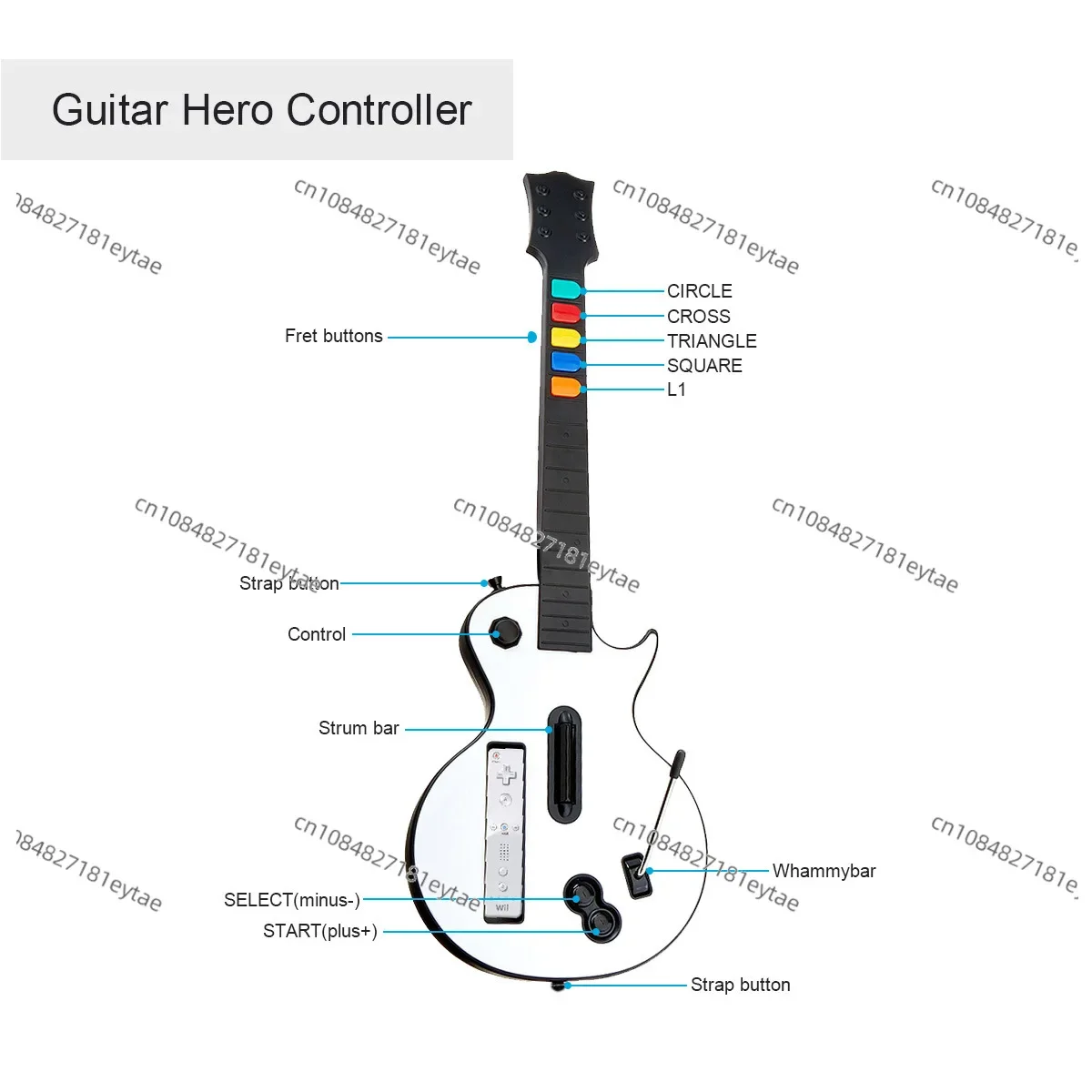 Game Guitar PC/PS3 Music Game Guitar Hero Clone Hero Game