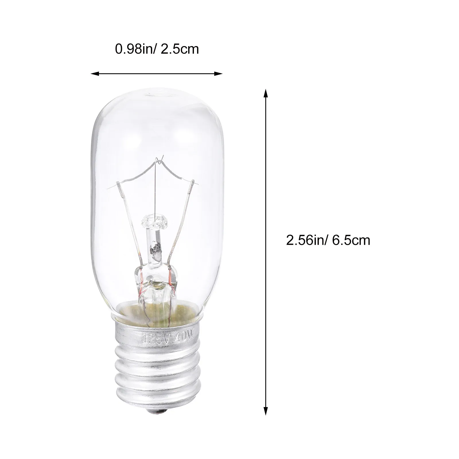 10Pcs Heat Resistant Microwave Bulb E17 110-125V 40W Oven Light Replacement Appliance Light Bulb Microwave Blub Replacement