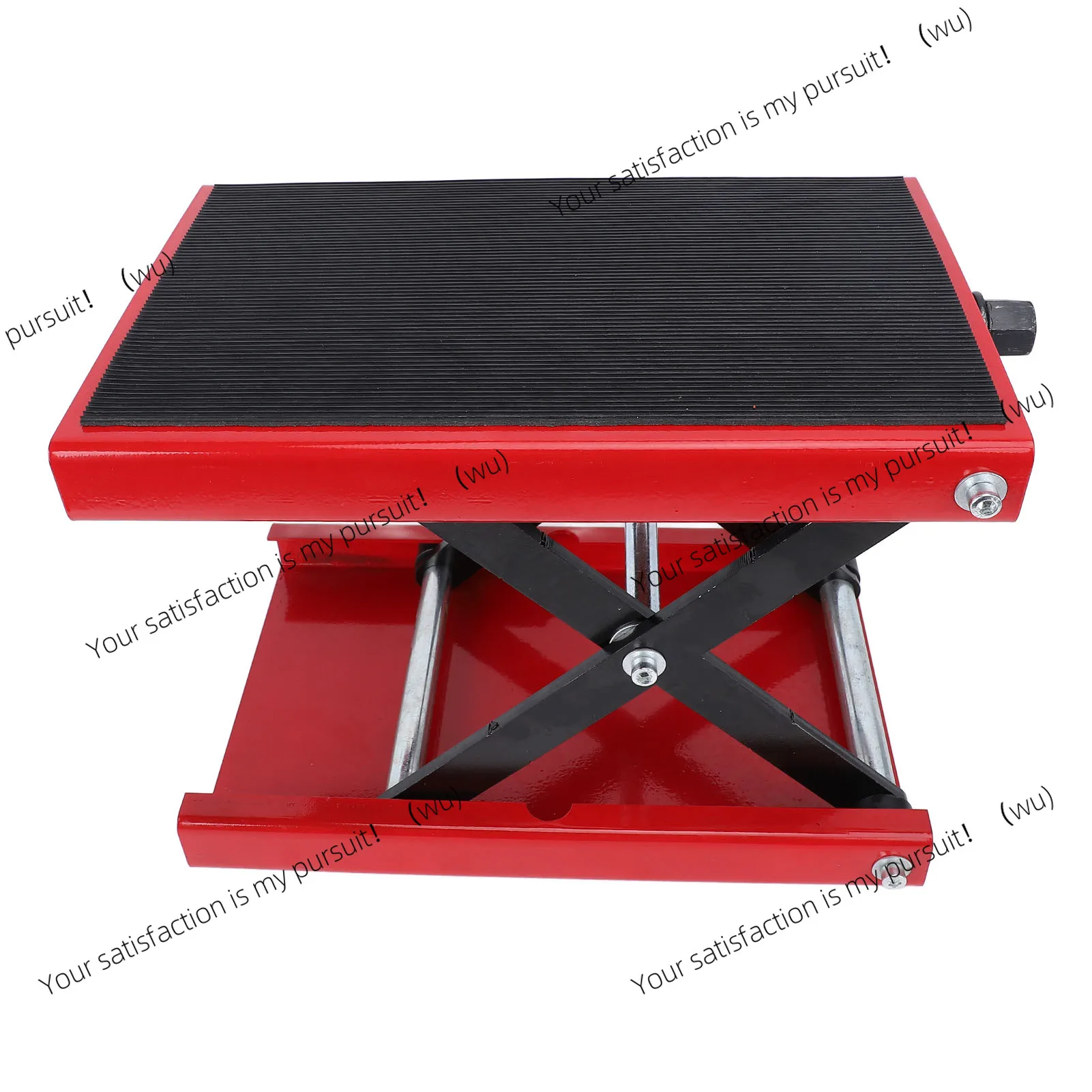 Heavy-duty motorcycle lift jack, easy to operate, foldable 500kg, adjustable height 3.35 to 13.39 inches