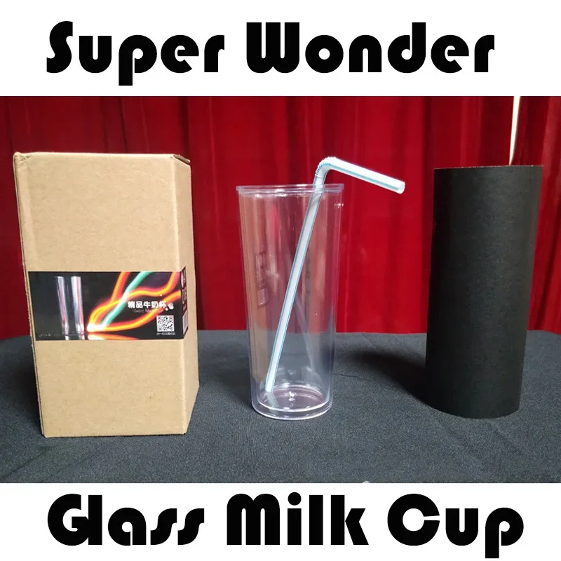 Super Wonder Glass Milk Cup Stage Street Close Up Gimmicks Magie Illusion Magic Tricks Magia Props Children Toy Classic Toys