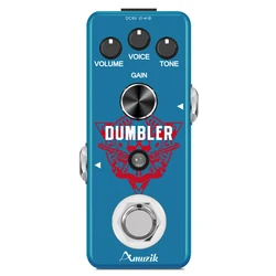 Amuzik LEF-315 Guitar Dumbler Pedal Analog Dumbler Overdrive Pedals For Electric Guitar With Medium Distortion True Bypass