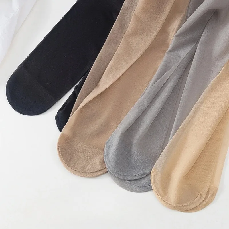 Skin Color Tights Summer Tear Resistant Anti-cored Hook Wire Pantyhose Black Stockings Breathable Slim Ultra Thin Leggings