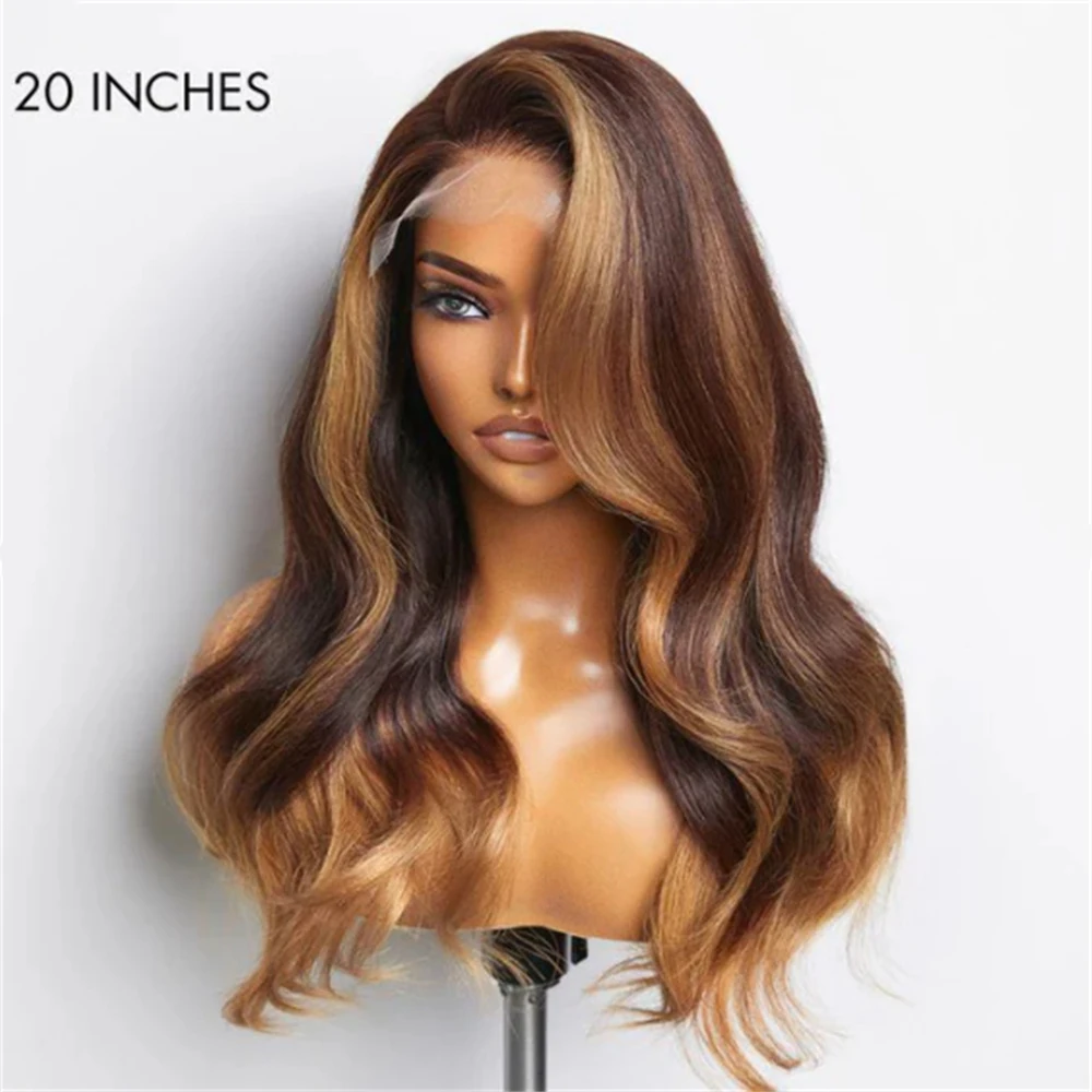 200Density Ombre Blonde Body Wave HD Lace Jewish 5x5 Silk Base European Human Hair Wig For Women BabyHair Glueless  Prepluck