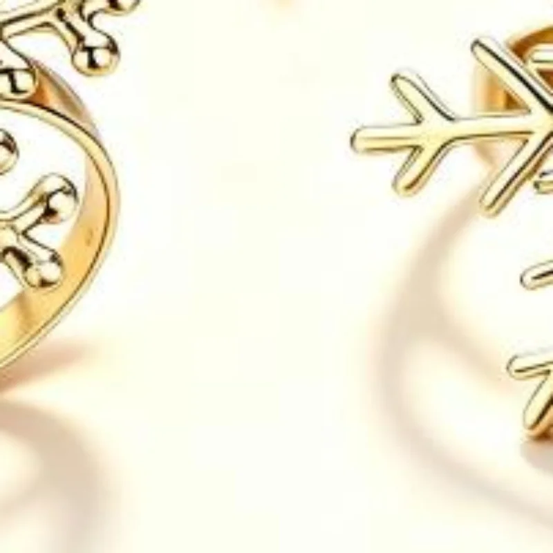 1Pcs Dinner Napkin Rings Holder Silver/Gold Snowflake Napkin Rings For Christmas Holiday New Year Wedding Party Table Decoratio