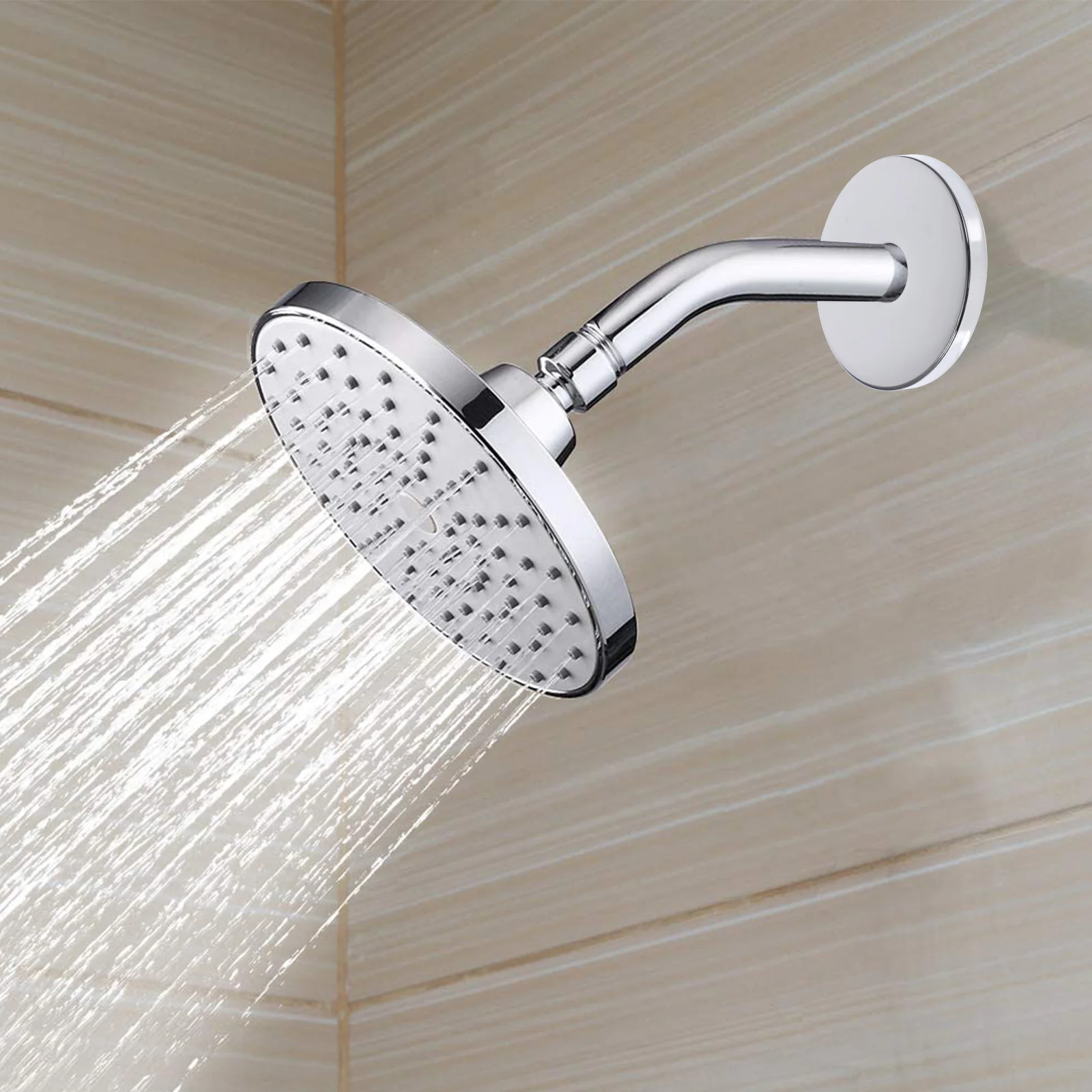 

Stainless Steel Shower Flange Wall Pipe Escutcheon Plate Leak Proof Durable Plumbing Cover For Radiator Angle Valve Water Pipe
