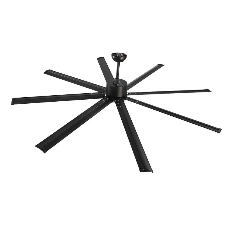 84 Inch Ceiling Fan with Light, 6-Speed Remote Control, Dimmable 3-Color Temperature, Reversible DC Motor, Modern Low Profile Flush Mount Fan for Bedroom, Living Room, Indoor/Outdoor Use, Black