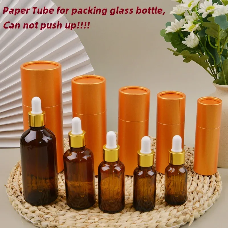 50 Pcs , White Eco-Friendly Cardboard Tube for Gift Packaging, Paper Sleeve For Glass Bottle